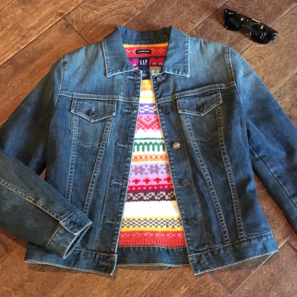lambswool denim jacket